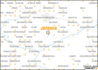 map of Janówka