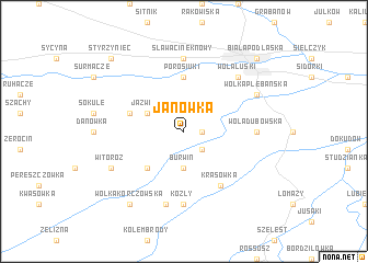 map of Janówka