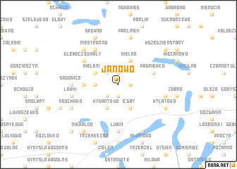 map of Janowo