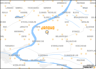 map of Janowo