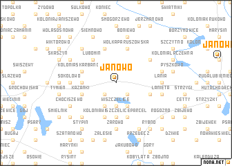 map of Janowo