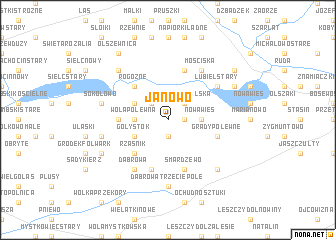 map of Janowo