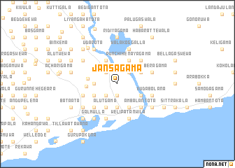 map of Jansagama