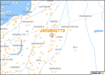 map of Jānu Bhutto