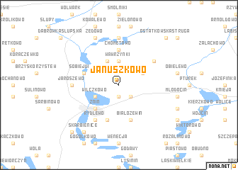 map of Januszkowo