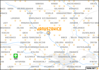 map of Januszowice