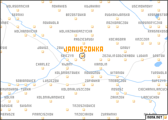 map of Januszówka