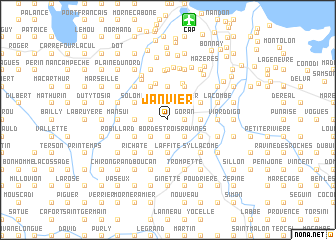 map of Janvier