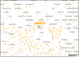 map of Japata