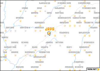 map of Japa