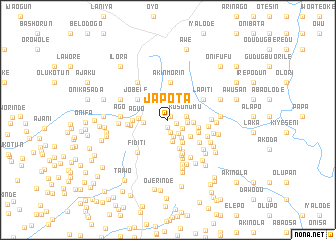 map of Japota