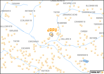 map of Japu