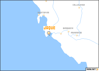 map of Jaqué