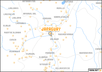 map of Jaraguay