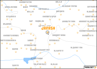 map of Jarash