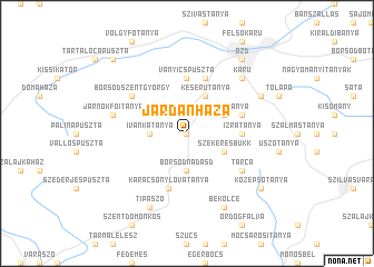 map of Járdánháza