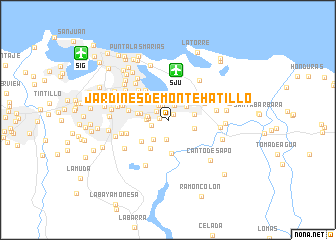 map of Jardines de Monte Hatillo