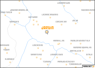 map of Jardín
