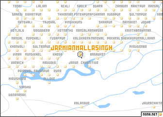 map of Jarmiān Malla Singh