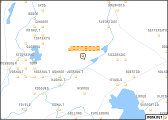 map of Järnboda