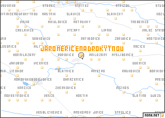 map of Jaroměřice nad Rokytnou