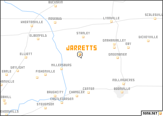 map of Jarretts