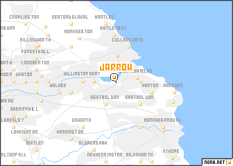 map of Jarrow