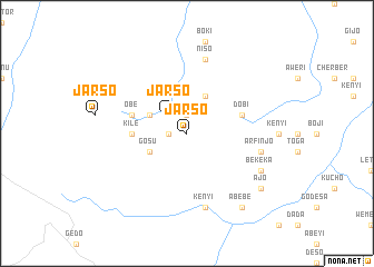 map of Jarso