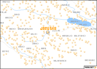 map of Jaruške