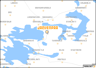 map of Järvenpää