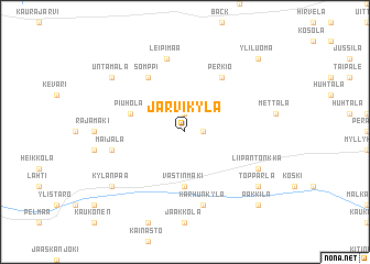 map of Järvikylä