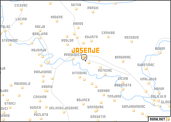 map of Jasenje