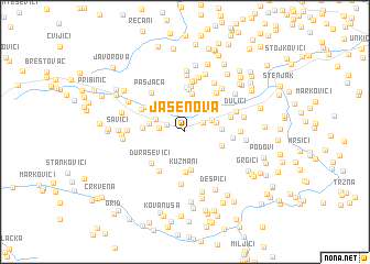 map of Jasenova