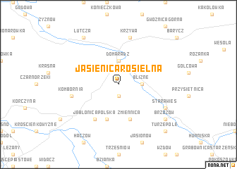 map of Jasienica Rosielna