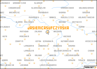 map of Jasienica Sufczyńska