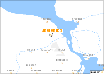 map of Jasienica