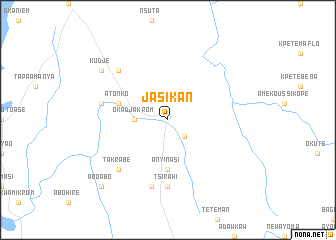 map of Jasikan