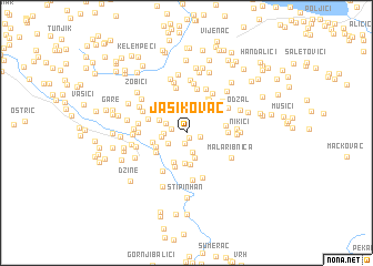 map of Jasikovac