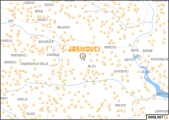 map of Jasikovci