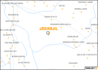 map of Jāsim ‘Ajīl