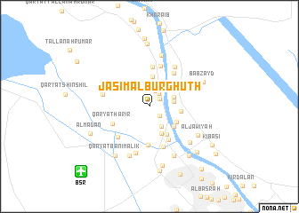 map of Jāsim al Burghūth