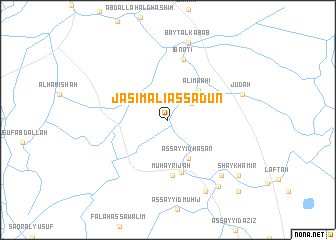map of Jāsim ‘Alī as Sa‘dūn