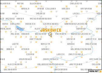 map of Jaśkowice