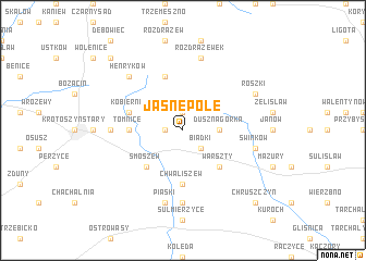 map of Jasne Pole