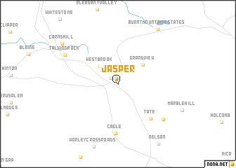 map of Jasper