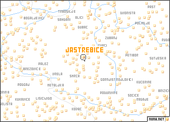 map of Jastrebice