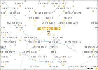 map of Jastrząbka