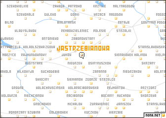 map of Jastrzębia Nowa