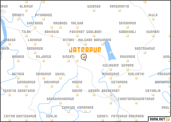 map of Jātrāpur