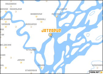 map of Jātrāpur